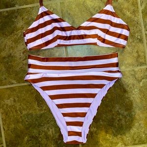 American Eagle High Waisted Bikini set